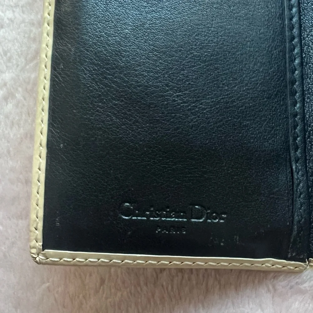 Authentic Dior Blue and Cream Wallet